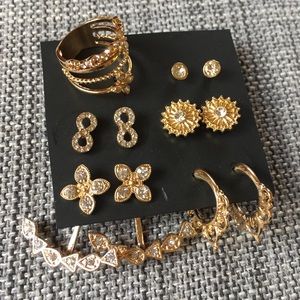 Gold and Diamond Jewelry Set